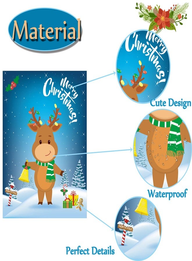 Funnlot Christmas Games for Kids Pin The Nose on The Reindeer Christmas Holiday Party Games Activities Decorations Reusable 24 Noses Stickers and 1 Blindfold for Kids Adults - Image 4